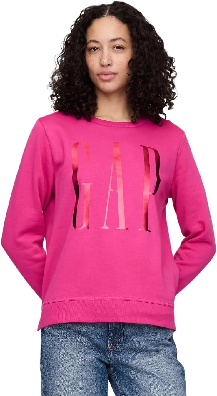 GAP womens Logo Crewneck Sweatshirt