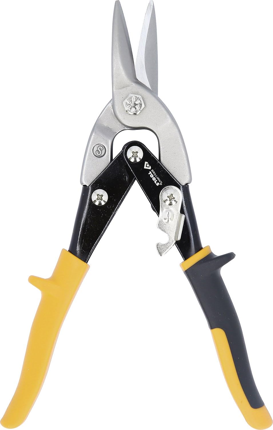 BRILLIANT TOOLS BT067202 Hebel-Blechdurchgangsschere, gerader Schnitt [Powered by KS TOOLS]