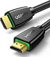 U.green Cabo Hdmi 2.0 Macho para Macho Resolução Máxima Suportada 4k/60Hz Velocidade de Transmissão Até 18Gbps Blindagem Metálica 1 Metro de Comprimento/No Brasil