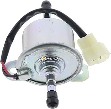 12V ELECTRIC Fuel Pump with White Plug AM876266 AM876207 for John Deere 332 430 655 756 990 2020 2720 3120 4005 1023E 2027R