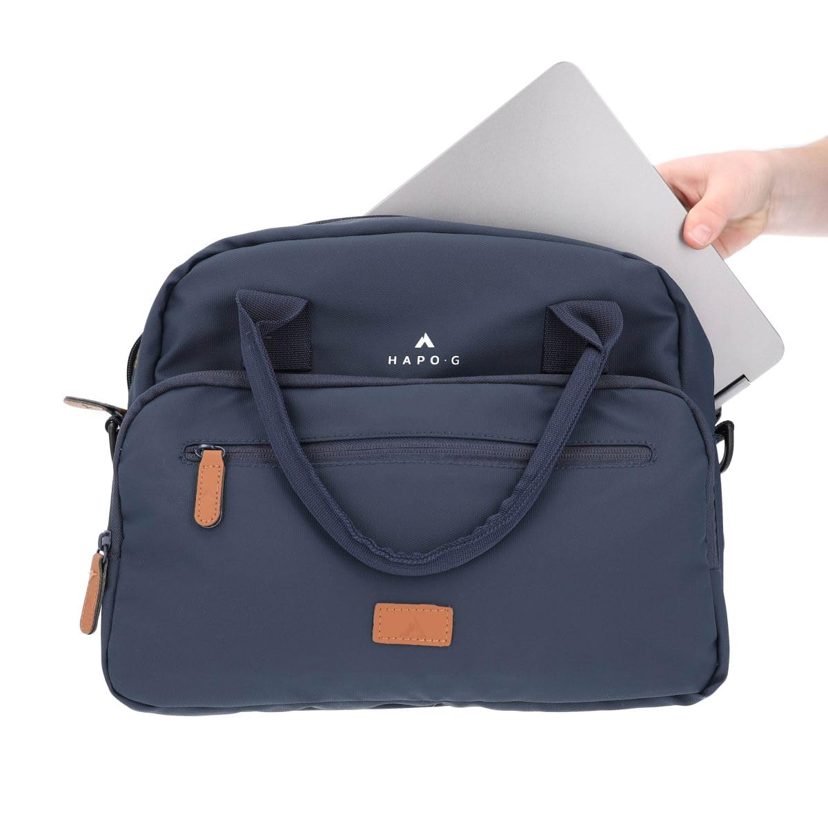 Hapo-G - Sacoche vélo - Fixation Porte-Bagage arrière ou Guidon Avant - Capacité de 14L - Bleu - 34 x 15 x 28 cm - Accessoire vélo électrique (VAE), VTT, VTC, Ville