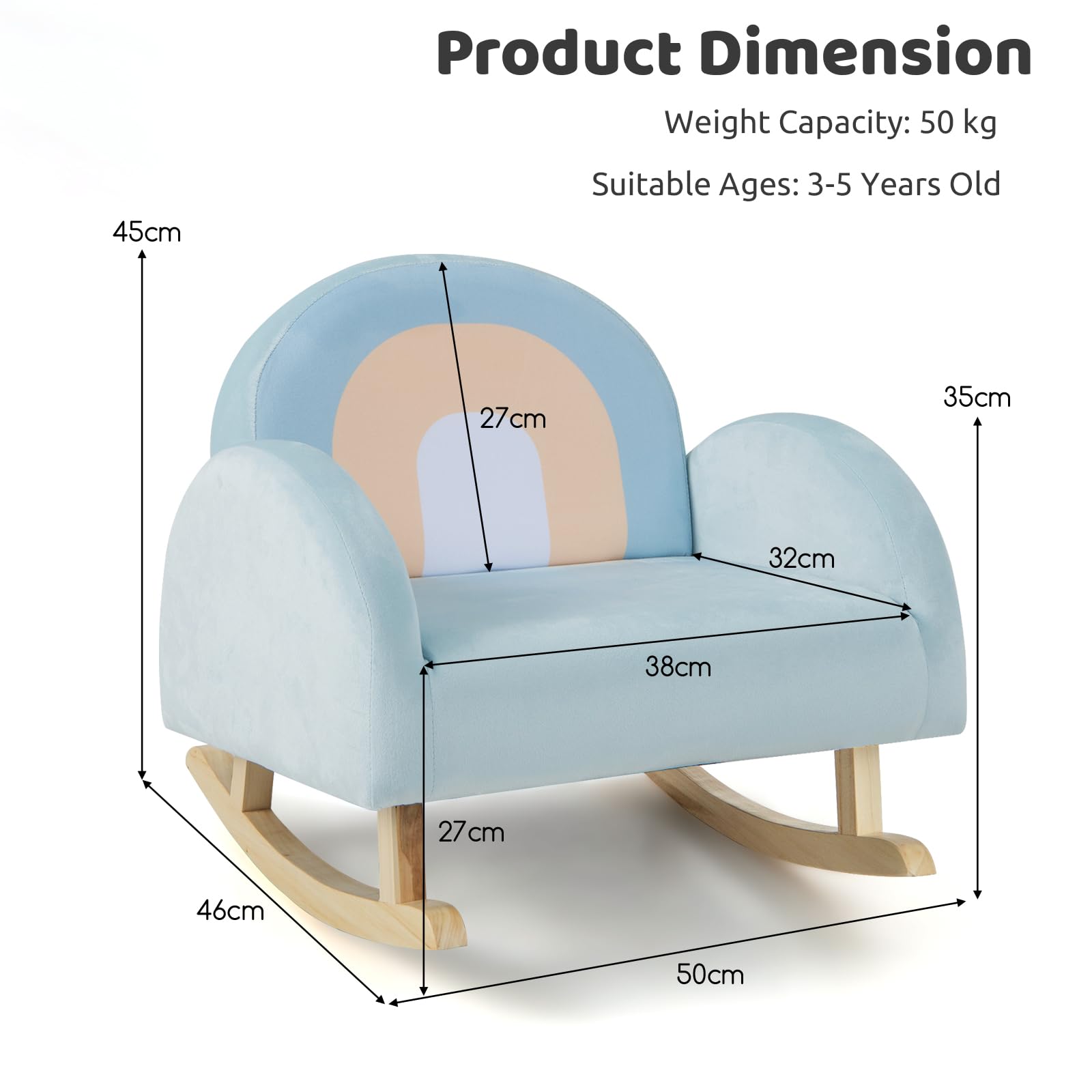 LIFEZEAL Kinderstoel, Kinderzetel voor Peuters, Mini Sofa voor Meisjes