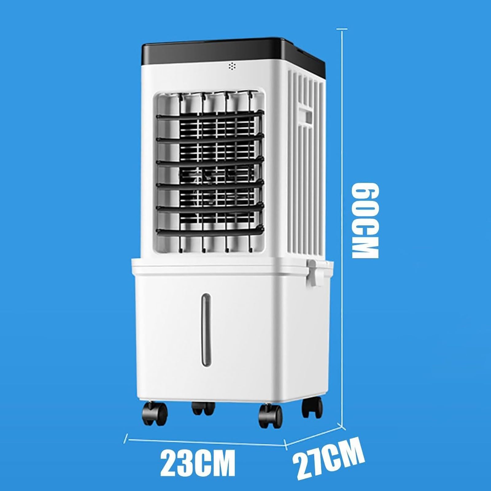 Aire acondicionado portátil,enfriador de pantano,enfriador de aire,ventilador de enfriamiento silencioso oscilante de 120 °,tanque de agua extraíble de 15l,adecuado para habitaciones A