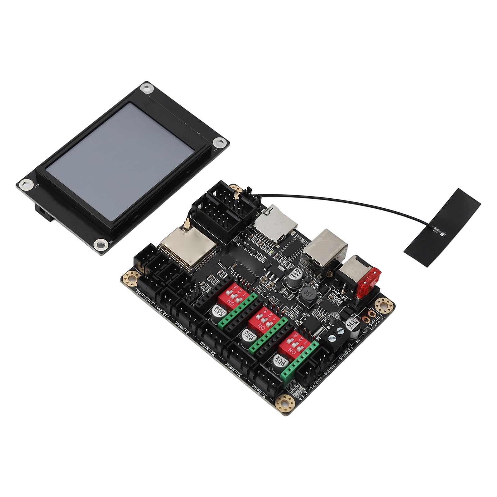 Module Graveur Laser 3D avec Écran Tactile 2.4 Pouces Carte Mère Contrôleur et Dissipateur Thermique Professionnel