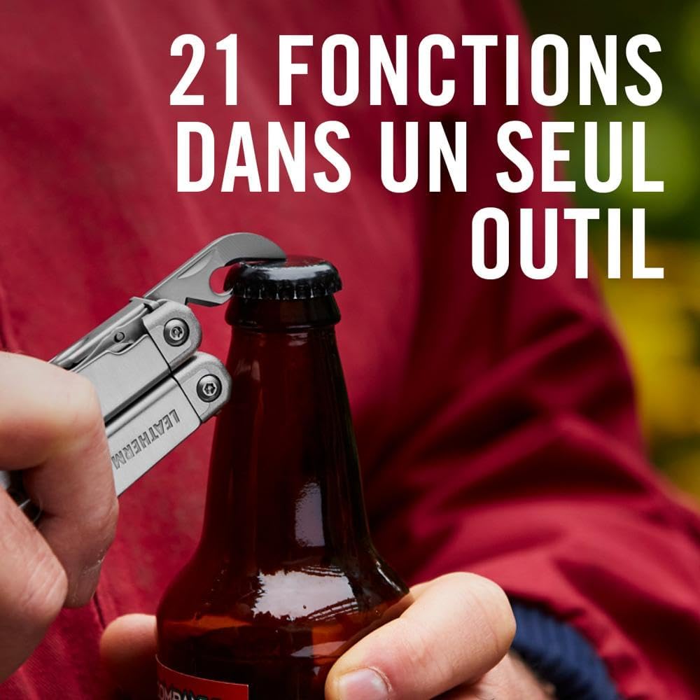 Leatherman Surge Outil Multifonction - 21 Outils Robustes avec Lames - Noir