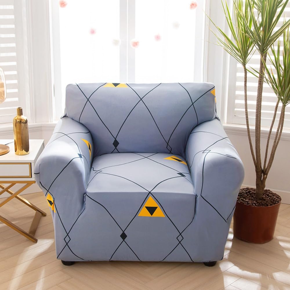 Housse de canapé de salon extensible imprimée pour grand fauteuil