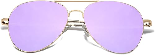 SOJOS SJ1030 - Lentes de sol clásicos de aviador para hombre y mujer lentes UV400 marco de metal vintage