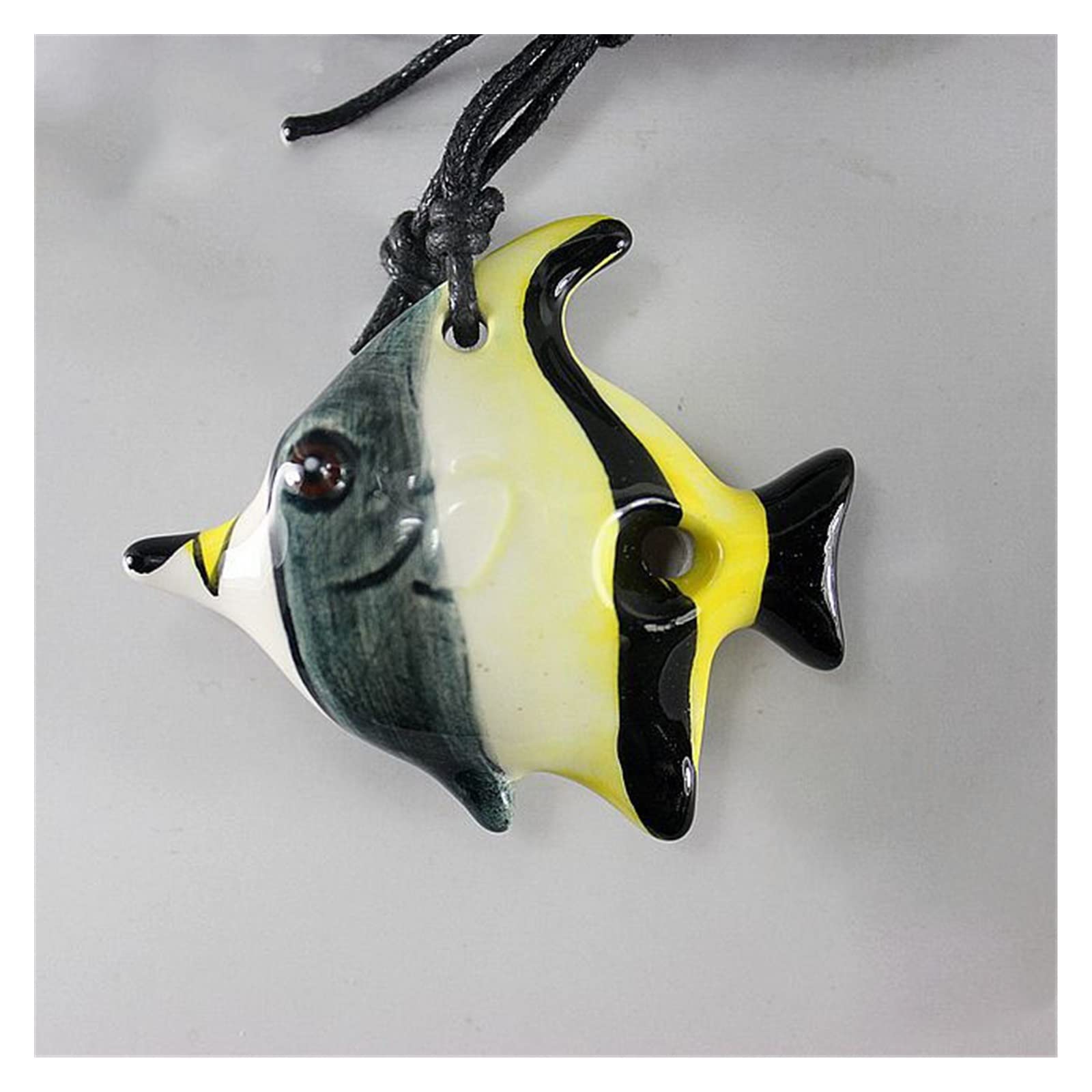 TSTS Vier-Loch-Kaiserfisch-förmige Keramik-Okarina 4-Loch-Okarina-Musikinstrument Für Anfänger Mit Hoher Tonlage Für Kinder Anfänger Ocarina
