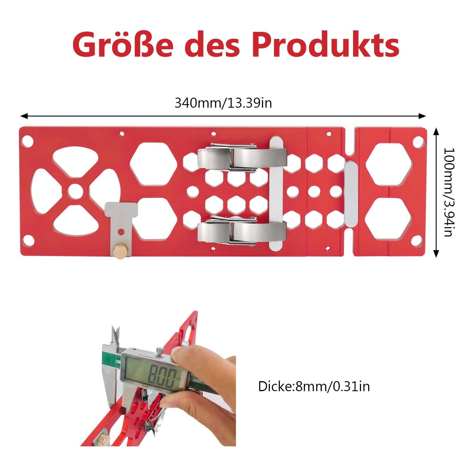 1 Set Morsetti Ad Angolo Retto Con Quadrati Di Posizionamento Da - Foto 7