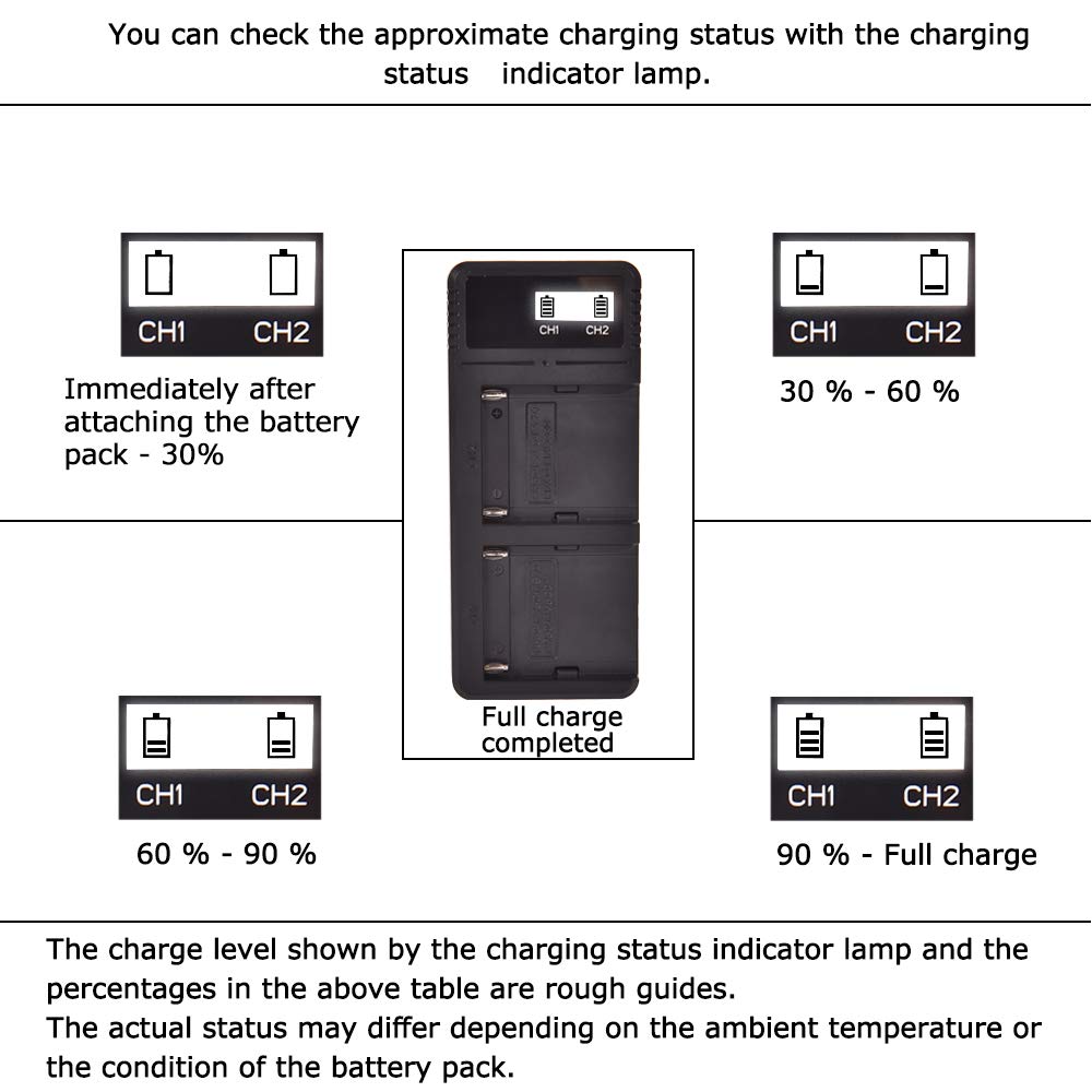 Lot de 2 batteries de rechange NP-FM55H DSTE + chargeur double LCD compatible avec NP-FM50 NP-FM30 NP-FM51 CCD-TR108, TR208, TRV116, TRV118, TRV126, TRV128, TRV138, chargeur de batterie
