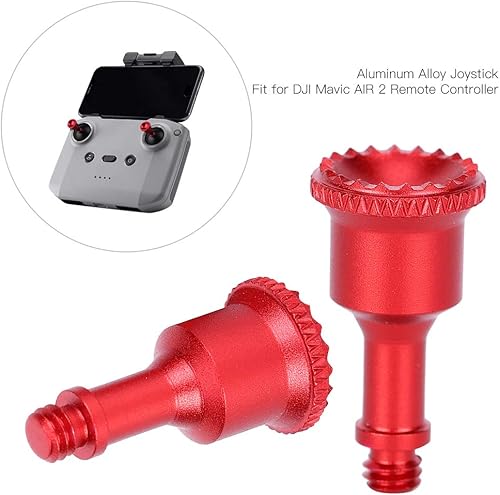 Miniatura 2 de Joystick de control remoto, reemplazo de metal para drones basculantes de pulgar, reemplazo de actualización compatible con Mavic AIR 2 (Rosso)
