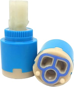 2 Replacement Ceramic Faucet Valves, Ceramic Faucet Cartridge Replacement Faucet Parts Diameter 25mm/1"