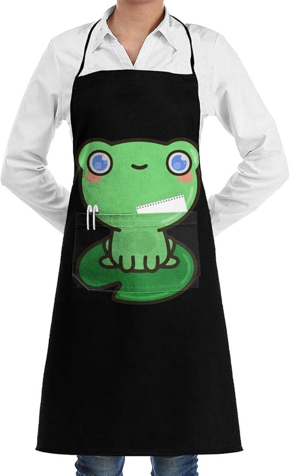 Cute Frog 1 Barista Apron,Personalized Grill Apron,Waitress Waist Apron