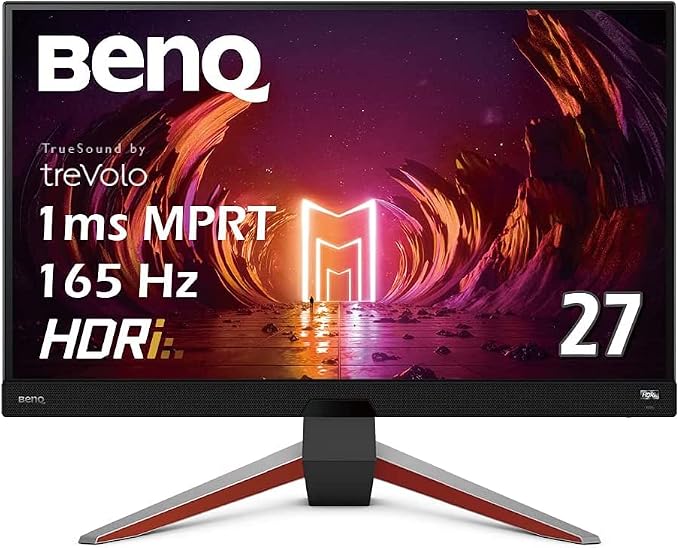 ベンキュージャパン BenQ MOBIUZ EX2710Q ゲーミングモニター (27インチ/165Hz/IPS/WQHD/1ms/HDRi/HDR400/FreeSync Premium 2.1ch treVoloスピーカー/高機能スタンド/ゲームモード)