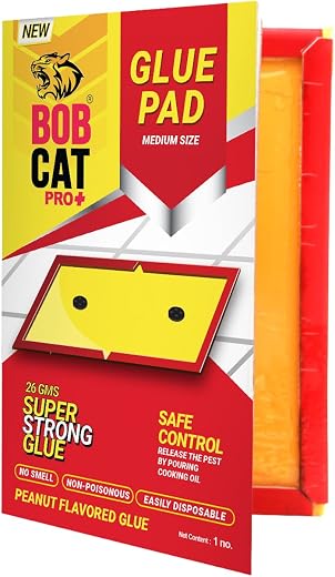 BOB CAT Yellow Sticky Trap for Whiteflies &amp; Aphids | Insect Catcher Pads for Home, Kitchen, Office &amp; Agriculture | Pestici...