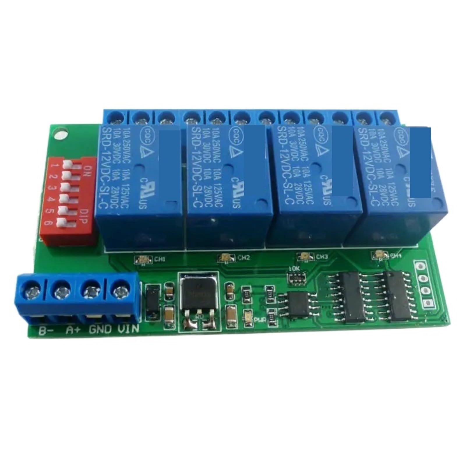 Relais RS485 12V DC pour automatisme de caméra de surveillance PTZ et dôme