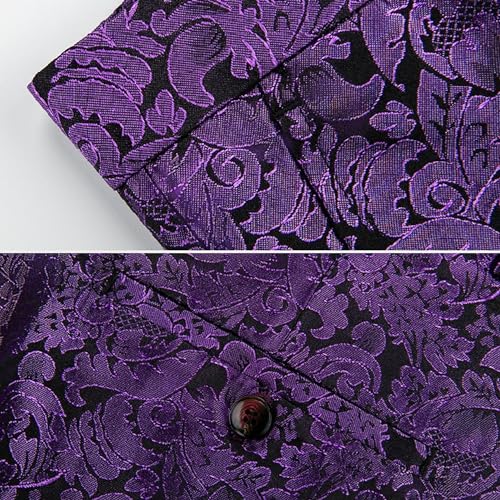 Men's Tuxedo Suit Set Regular Slim Fit Shawl Lapel Suit Sets Jacket Pants Formal Floral Tuxedo for Men2