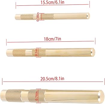 Munirater 3-Pack Brass Drift Punch Set - Knurled Roll Pin Punches 3 - View #10