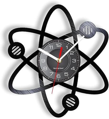 Reloj de pared de 12 pulgadas, cuarzo silencioso, sin tictac, funciona con pilas, moderno, decorativo, física, ciencia, mecánica cuántica, reloj de disponible en Yaxa Costa Rica
