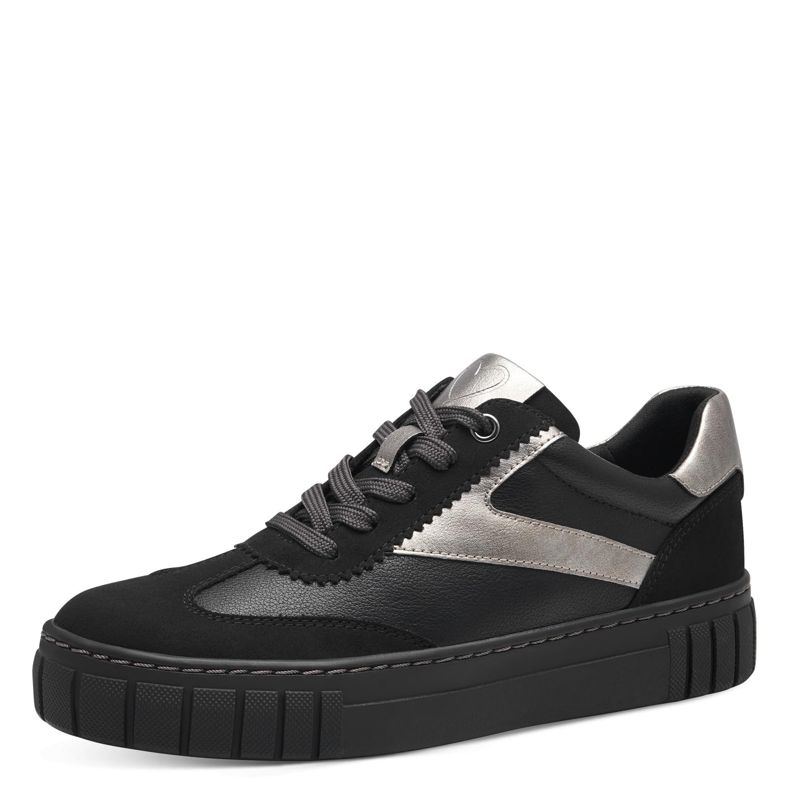 MARCO TOZZI Women's Laced 2-23725-43 Trainers, Black (Black Comb), 6 UK