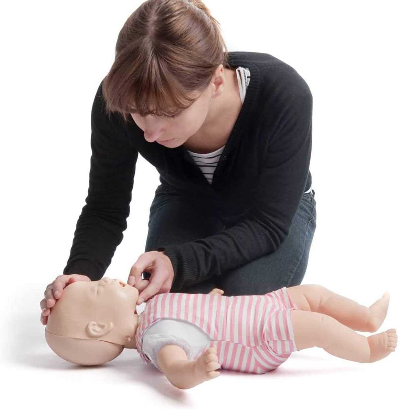 CPR-Puppe für Säuglinge, Trainingspuppe, Erste-Hilfe-Modell für Säuglinge, Simulator für kardiopulmonale Wiederbelebung, Erste-Hilfe-Trainingspuppe für die pädagogische Lehrforschung