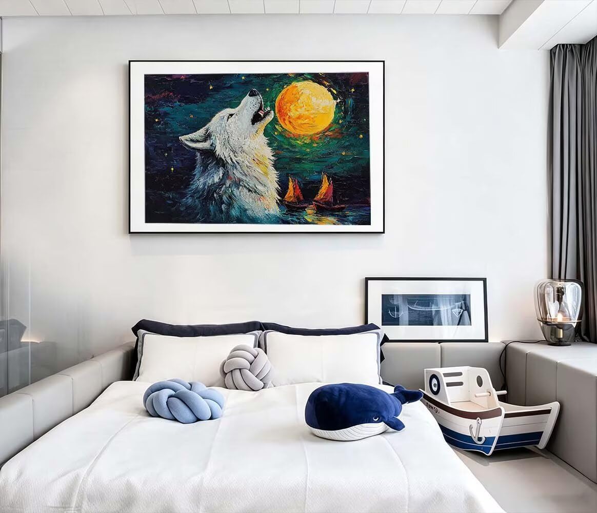 Diamond Painting Kit Lobo,Diamante Adultos 135x100cm L-3856
