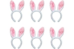 Plush Bunny Ears Headbands Set for Cosplay Costume