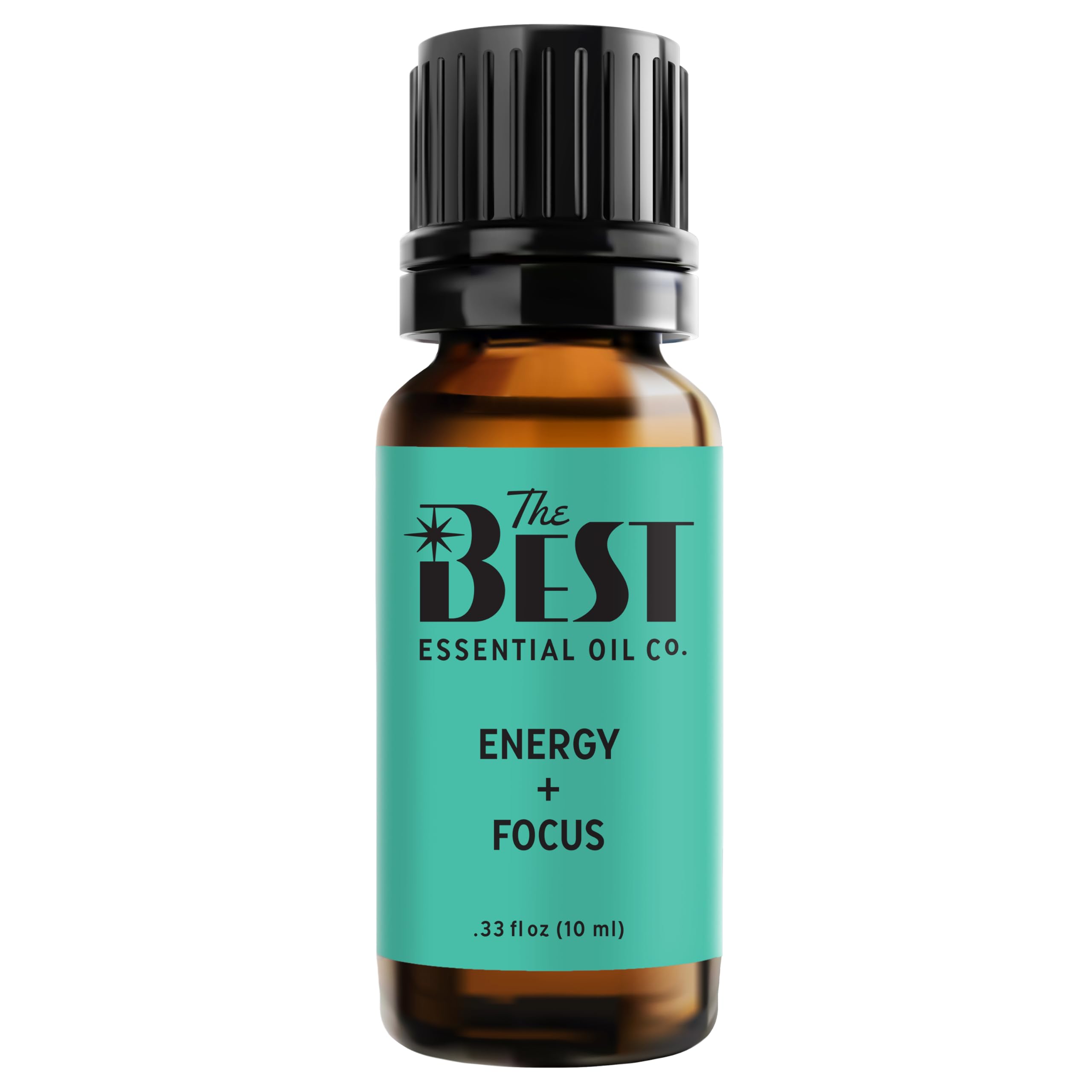 The Best Energy + Focus Essential Oil Blend- Premium Grade- 100% Pure & Natural for Aromatherapy, Diffuser, Spa, Massage, Air Freshener- 10 ml (.33 fl oz)
