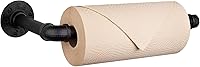 Vista 8 de Livabber Portarrollos de papel higiénico de tubo industrial, estilo vintage, soporte de pared para baño, sala de estar y cocina