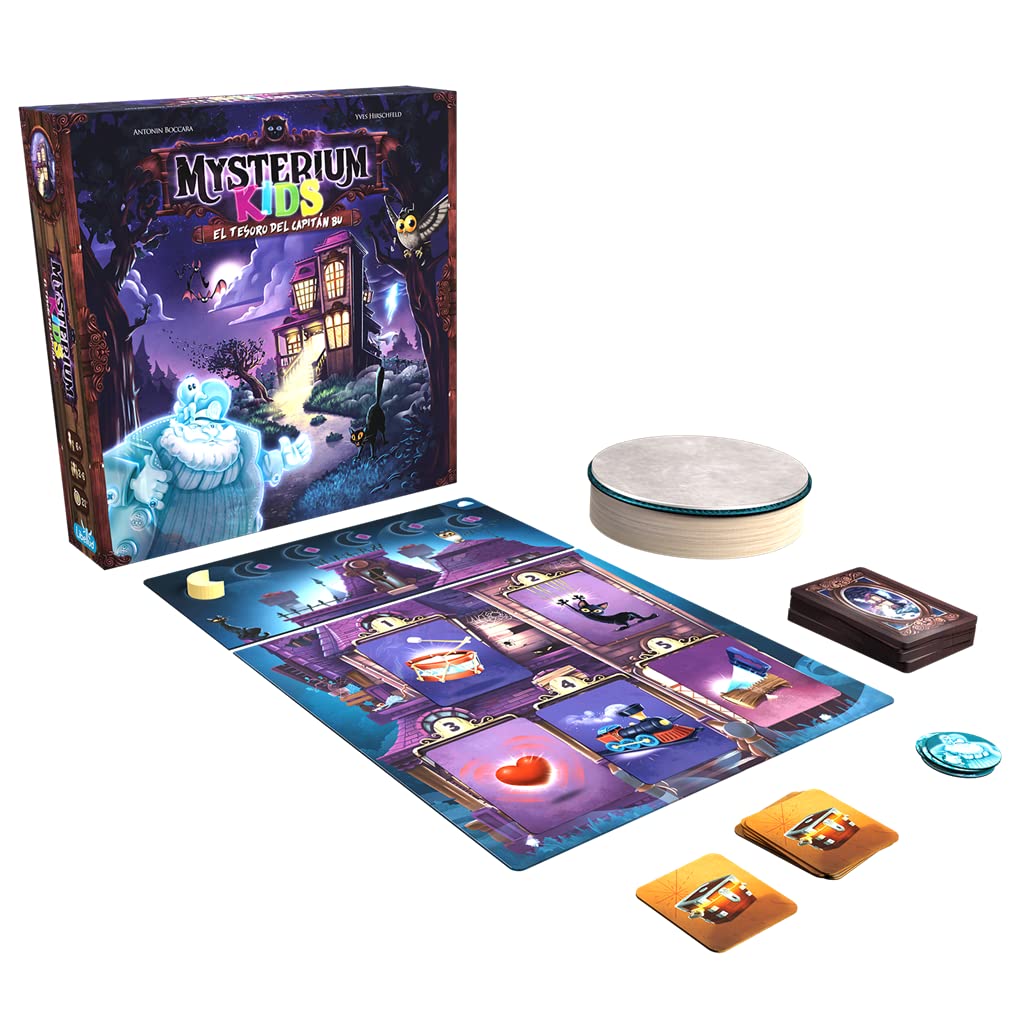 Libellud Mysterium Kids: Der Schatz des Kapitäns BU | kooperatives Mystery-Brettspiel für Familien und Kinder | ab 6 Jahren | 2 bis 6 Spieler | 20 Minuten pro Spiel | Spanisch