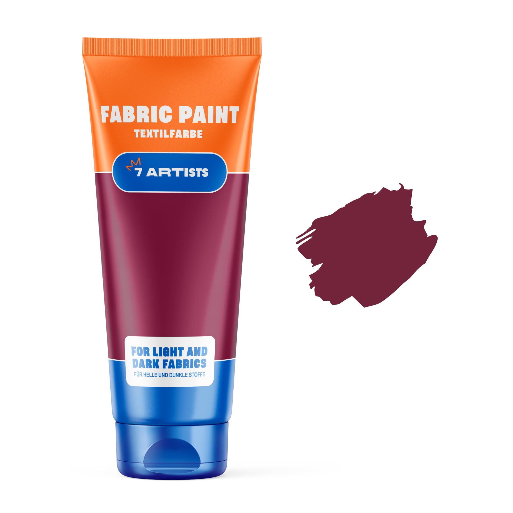 7 Artists Fuchsia 60Ml Fuchsia Fabric Paint 60 Ml – Permanent Textile Paint For Clothes, Shoes & Denim | Water Based Jeans, Leather & Sneaker Paints | Washable Non-Toxic Fabric Dye For Cotton & Synthetic Fabrics