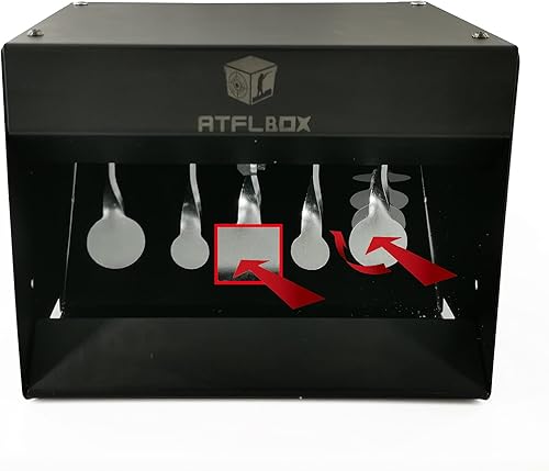 Miniatura 3 de Atflbox Trampa para pistola de pellets con disparo central, trampa de bala de rifle de metal para patio trasero, exterior, interior