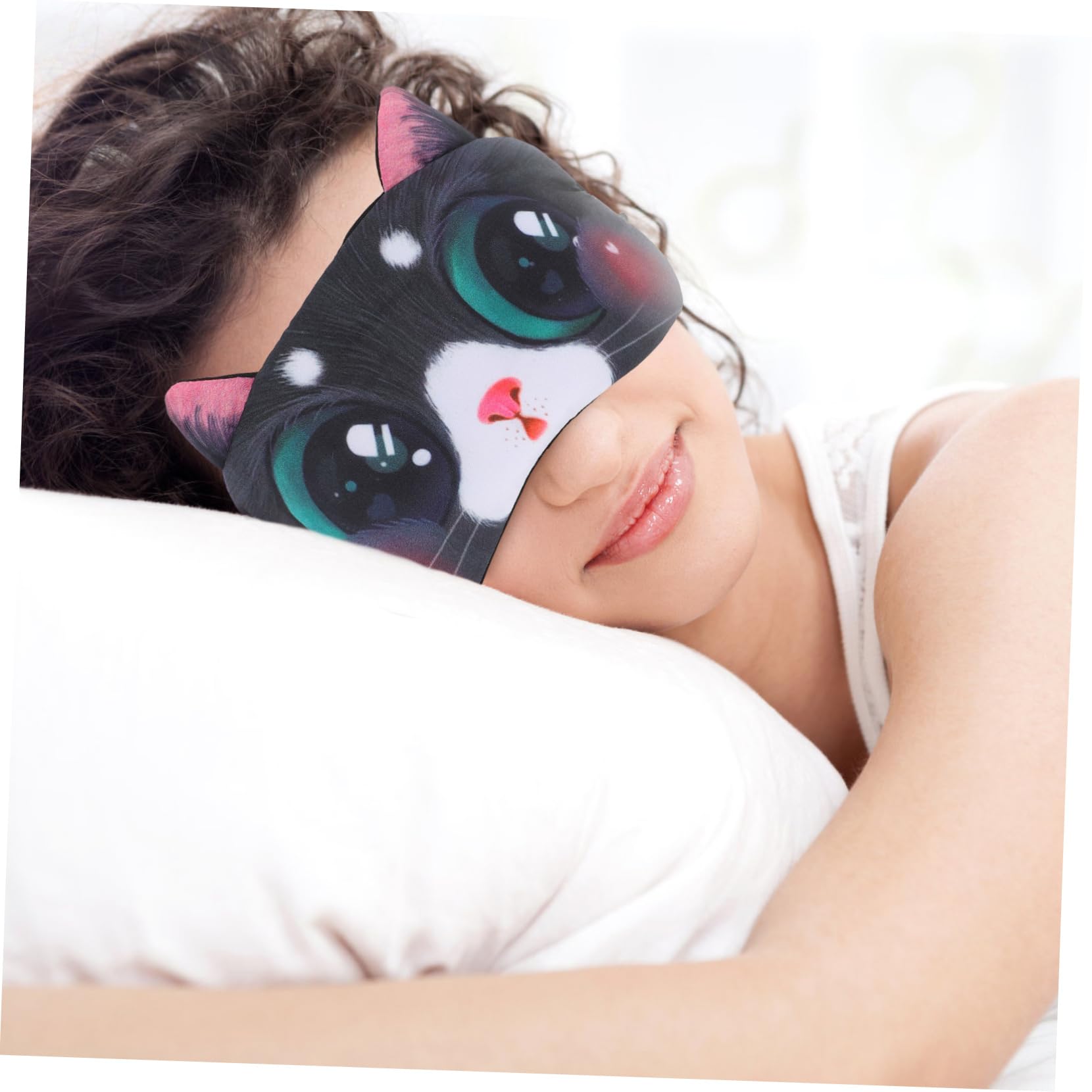 20 Pièces Masque de sommeil masques pour les yeux fille joli masque pour les yeux pour melasommeill patch yeux sieste bandeau dormir les yeux bandés polyester