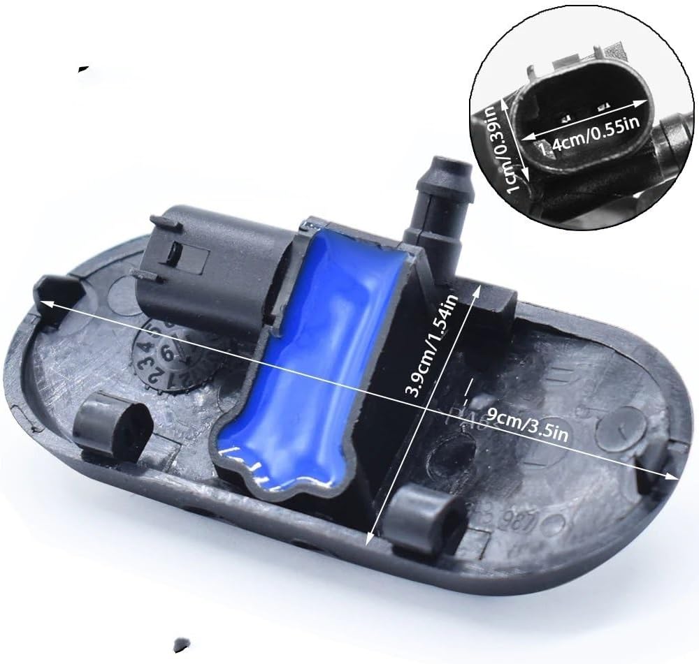 Windshield Spray Nozzle For For A2 A3 A4 B6 B7 A6 C5 C6 A8 D3 Rs4 Car Heated Windshield Wiper Washer Sprayer Nozzle 2Pc Auto Accessories