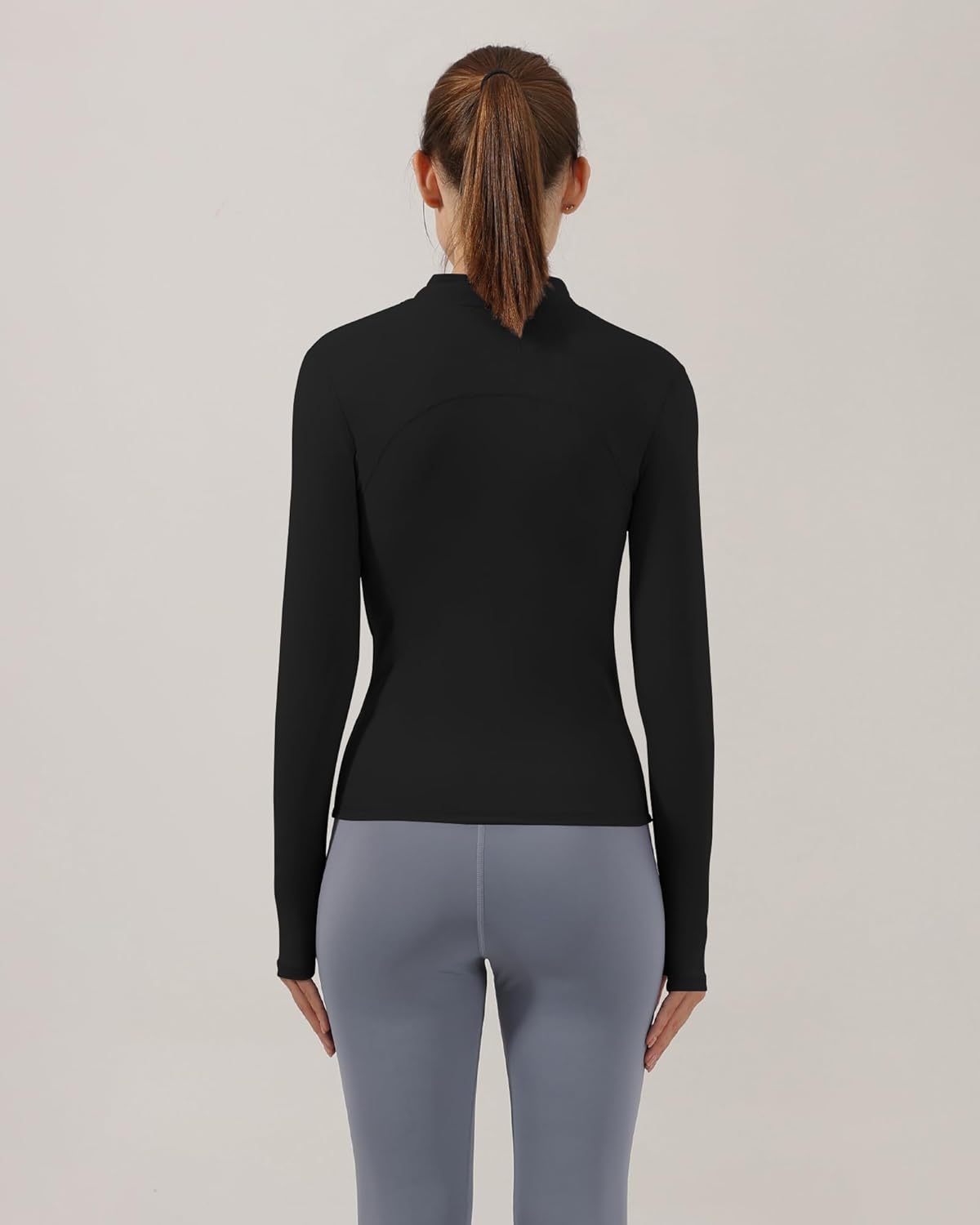 Gacaky Women's Slim Fit Workout Running Track Jackets Full Zip-up Yoga Athletic Jacket with Thumb Holes - Image 4