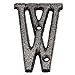 Tool parts House Letter - 3 Inch Cast Iron Letter W for Home Hotel Mailbox Address Sign