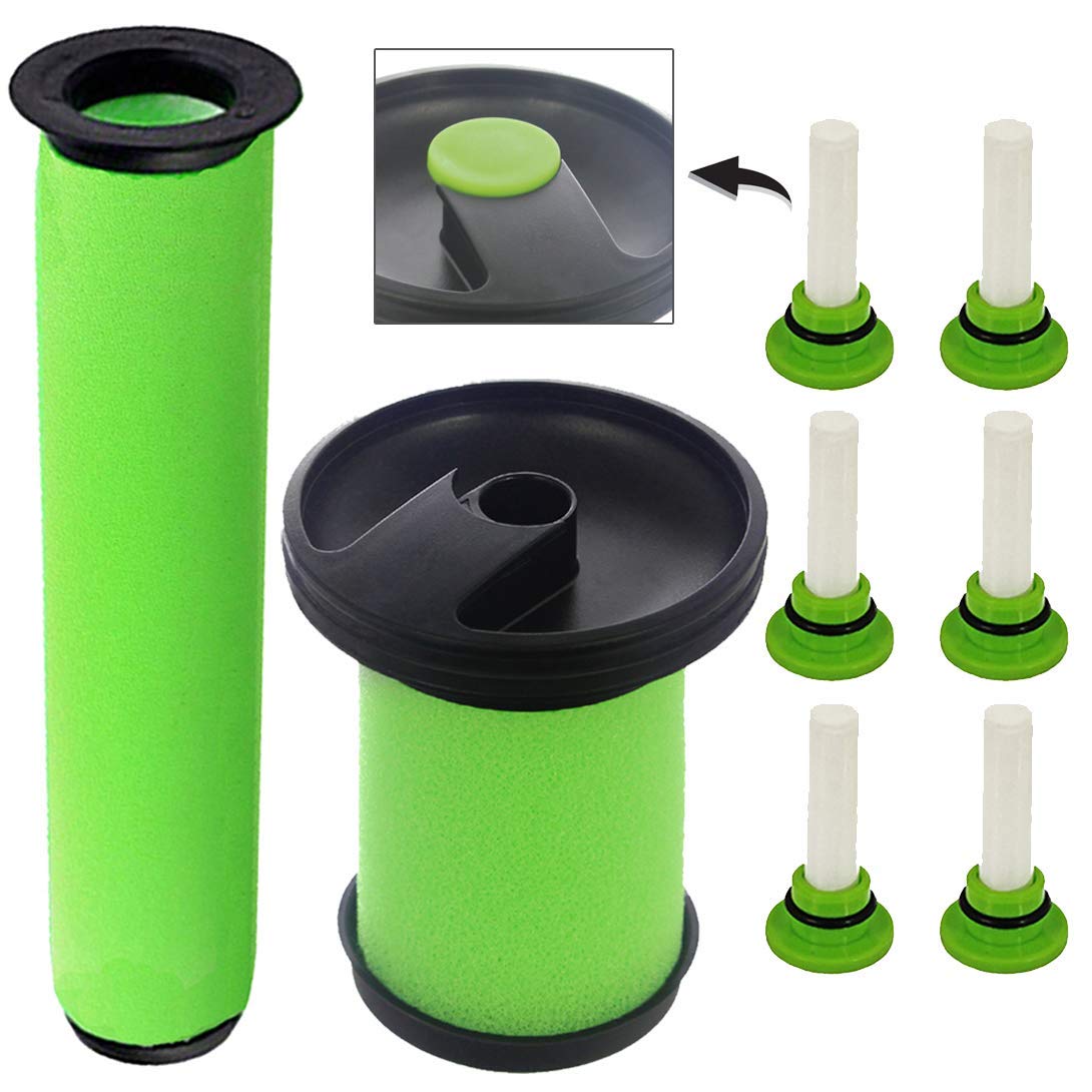 Spares2goGreen Washable Filters and Fresheners for Gtech System AirRam MK2 K9 Multi Cordless Vacuum Cleaners