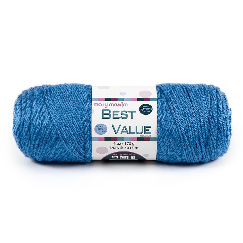 Amazon.com: Mary Maxim Best Value Worsted Weight Yarn, 100
