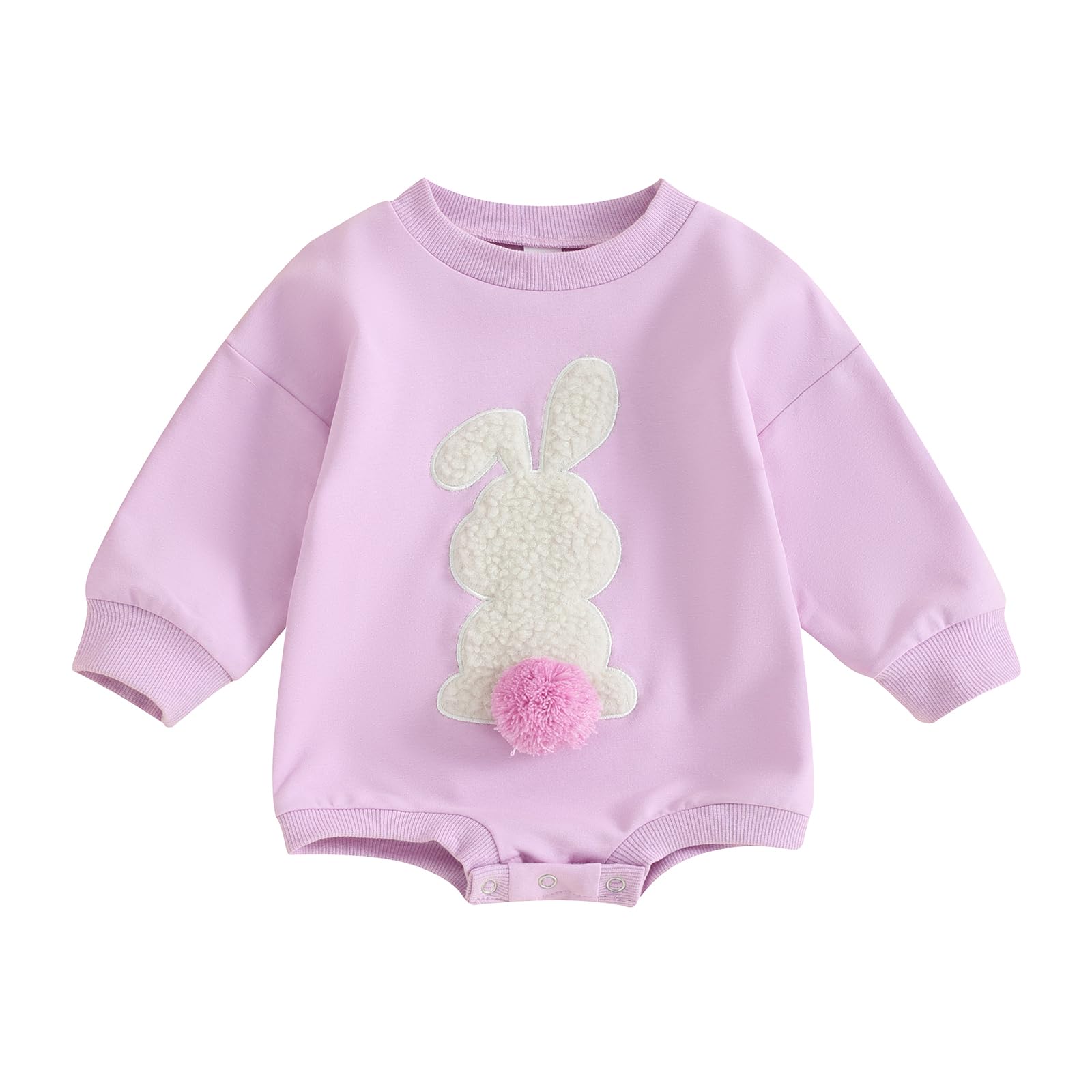 My First Easter Baby Girl Boy Outfit Bunny Print Sweatshirt Romper Long Sleeve Bodysuit Shirt Cute Summer Clothes