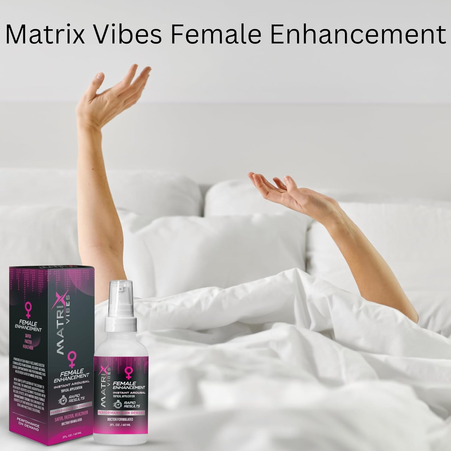 Female Enhancement Instant Arousal Serum - 2 oz - Doctor-Formulated Topical for Instant Arousal and Pleasure