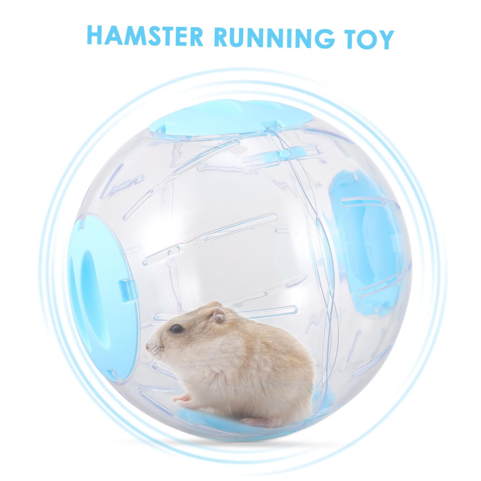 ORFOFE Hamster Jogging Ball Plastic Exercise Ball for Hamsters Toys and Accessories Set Pet Running Ball for Guinea Pigs