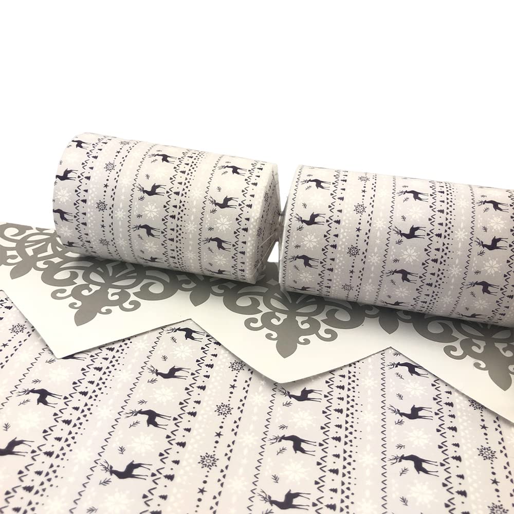 6 Nordic Christmas Print Cracker Making Craft Kit - Make & Fill Your Own