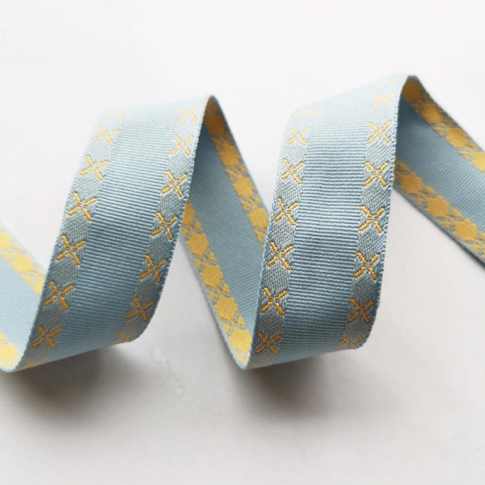 Ribbons For Gift Wrapping Ribbon For Fabric Satin Ribbons Kwiatowa Wstążka Soft Touch Gruby Sekcja Handmade Bow Material Diy Kawalki Krawędź Biżuteria Akcesoria-Jasnoniebieski 5M.