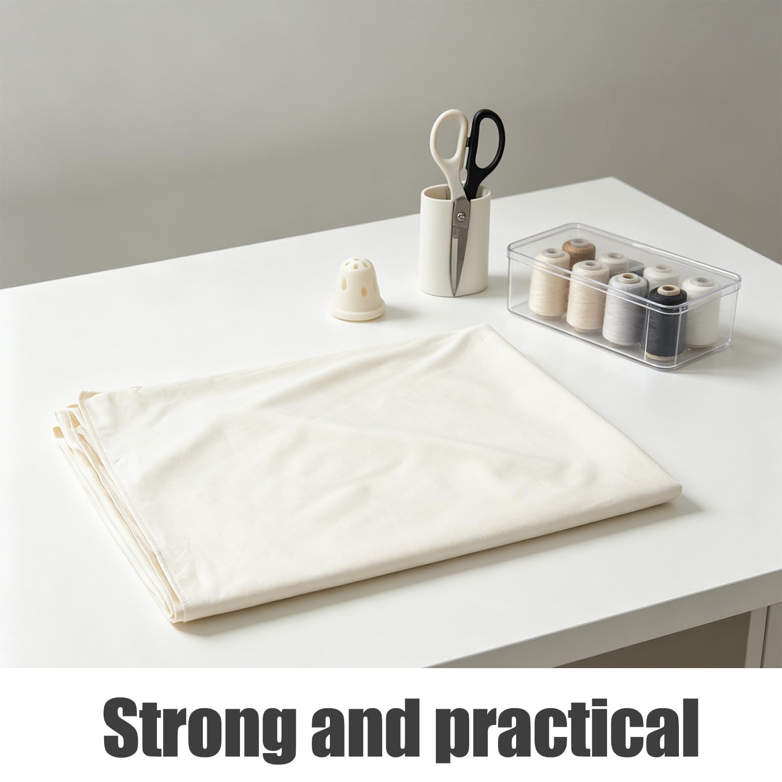 Drap Plat Extra Large 245x270cm en Coton Long-Staple Blanc