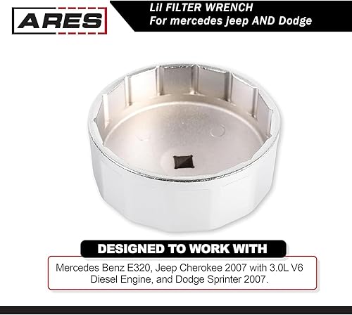 Miniatura 3 de 1 llave de filtro de motor de automóvil, cabeza cuadrada hexagonal con tapa de acero, carcasa de bandeja de aceite, llave de enchufe, accesorios de