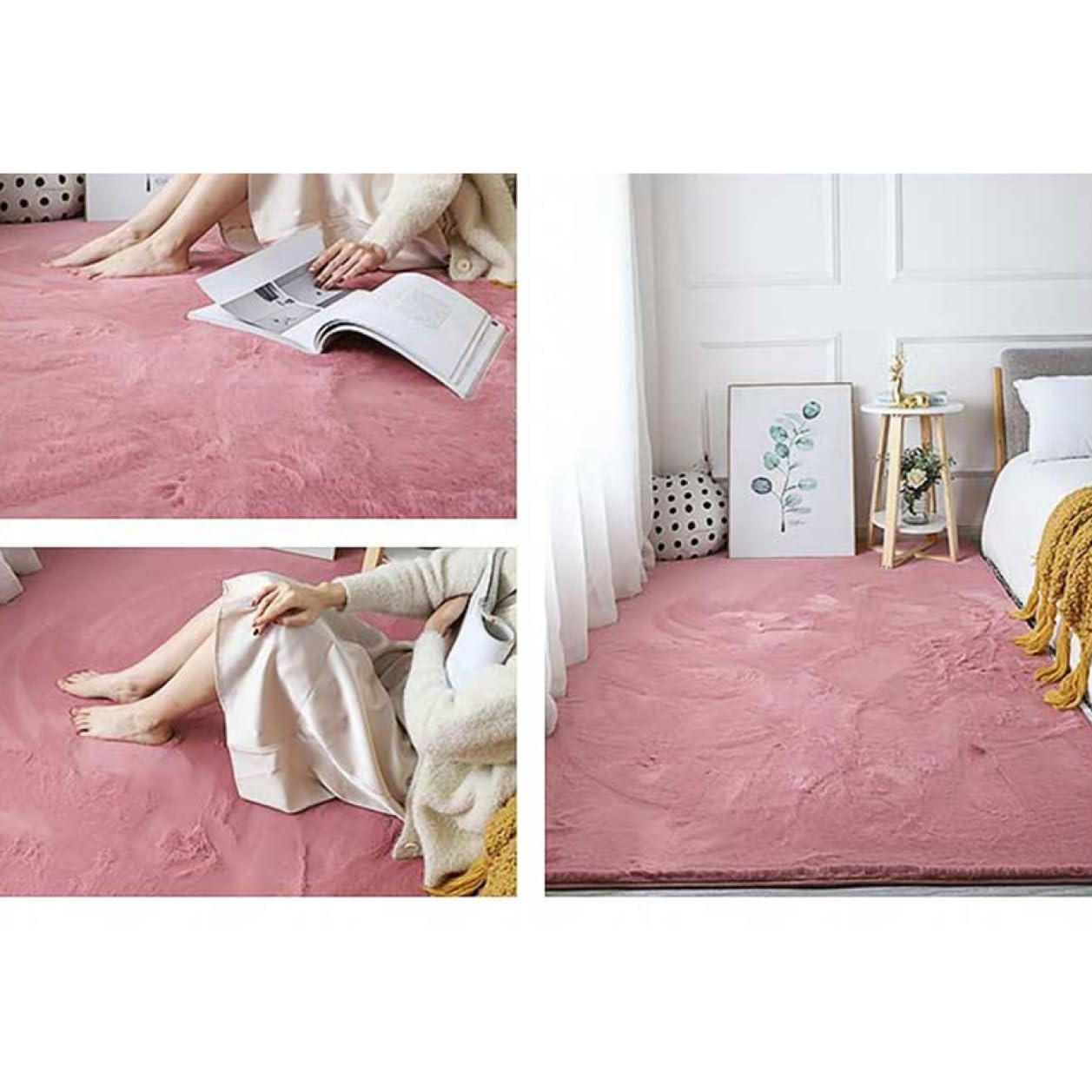 Amazon｜mongdodo ラグ ふわふわ シャギーラグ フワフワ 1