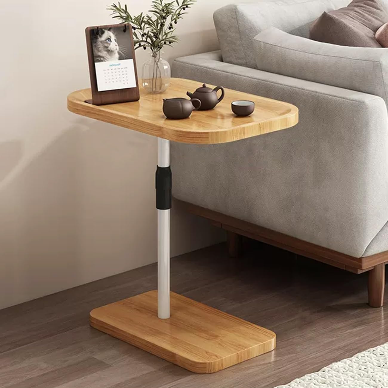 Amazon｜C字型サイドテーブル ベッドサイドテーブル リビングルーム用