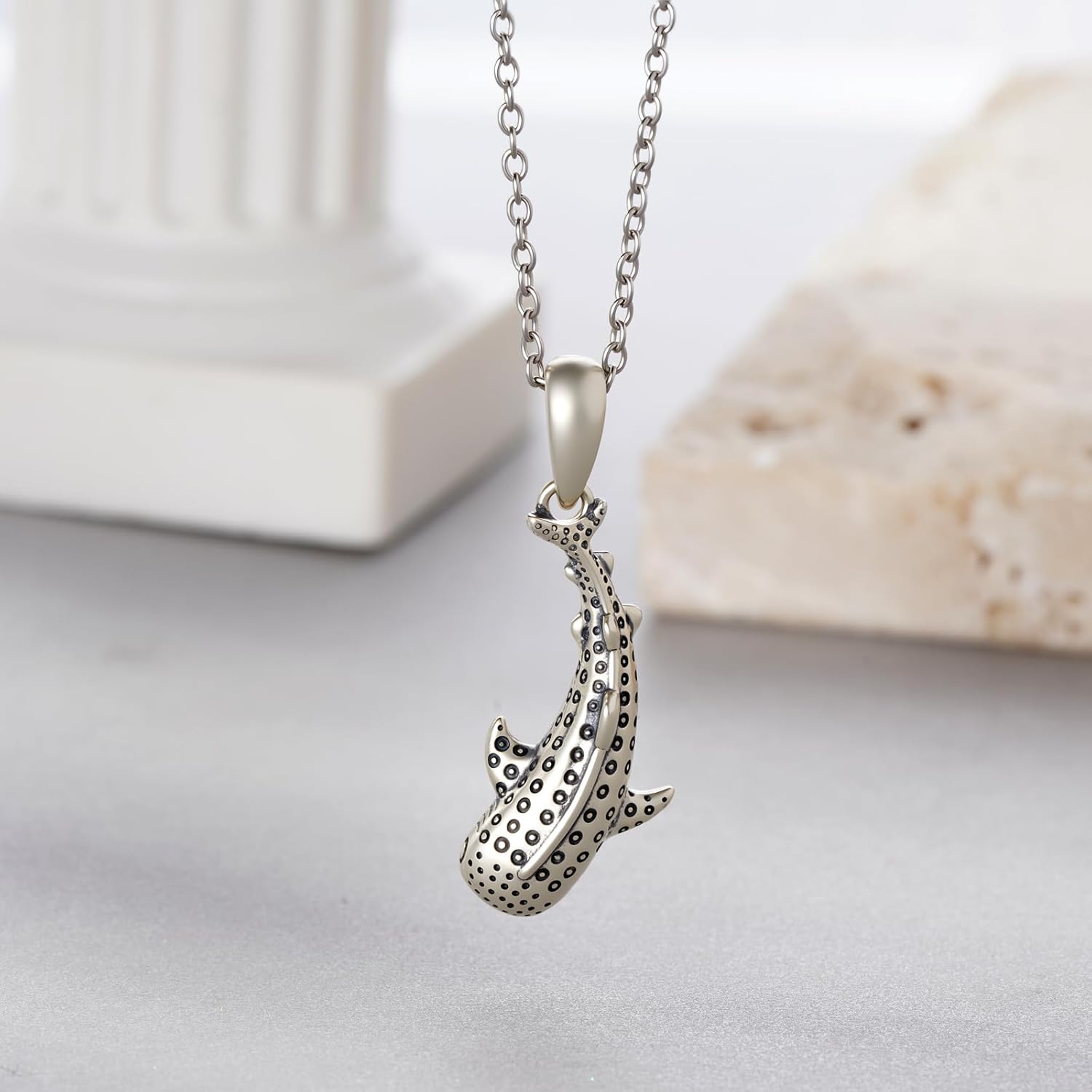 Whale Shark Gifts 925 Sterling Silver Whale Shark Necklace Ocean Animal Jewelry Gifts for Women