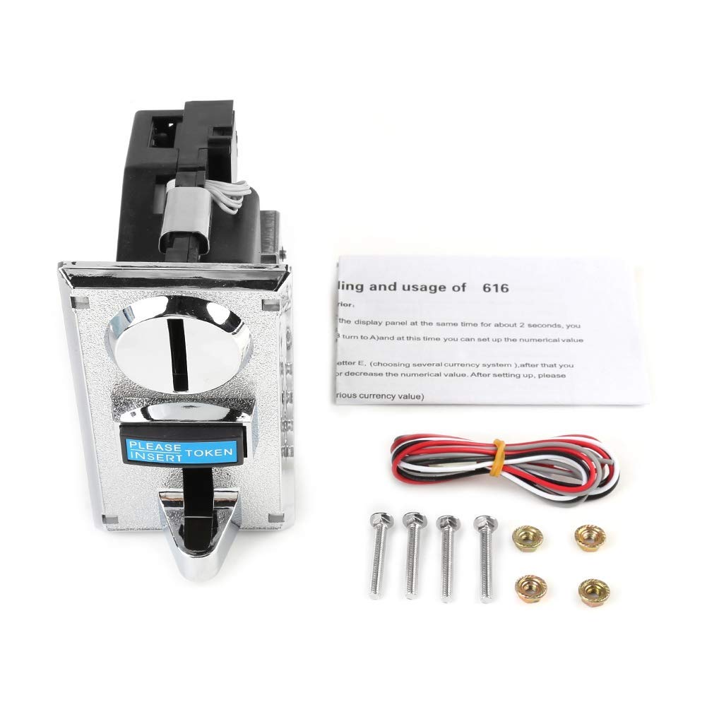 Ranura de selector de Monedas múltiples del Monedas para la máquina expendedora de mecanismos de Juegos diámetro de Monedas Coin Mechanism mm/0.59-1.14 Pulgadas