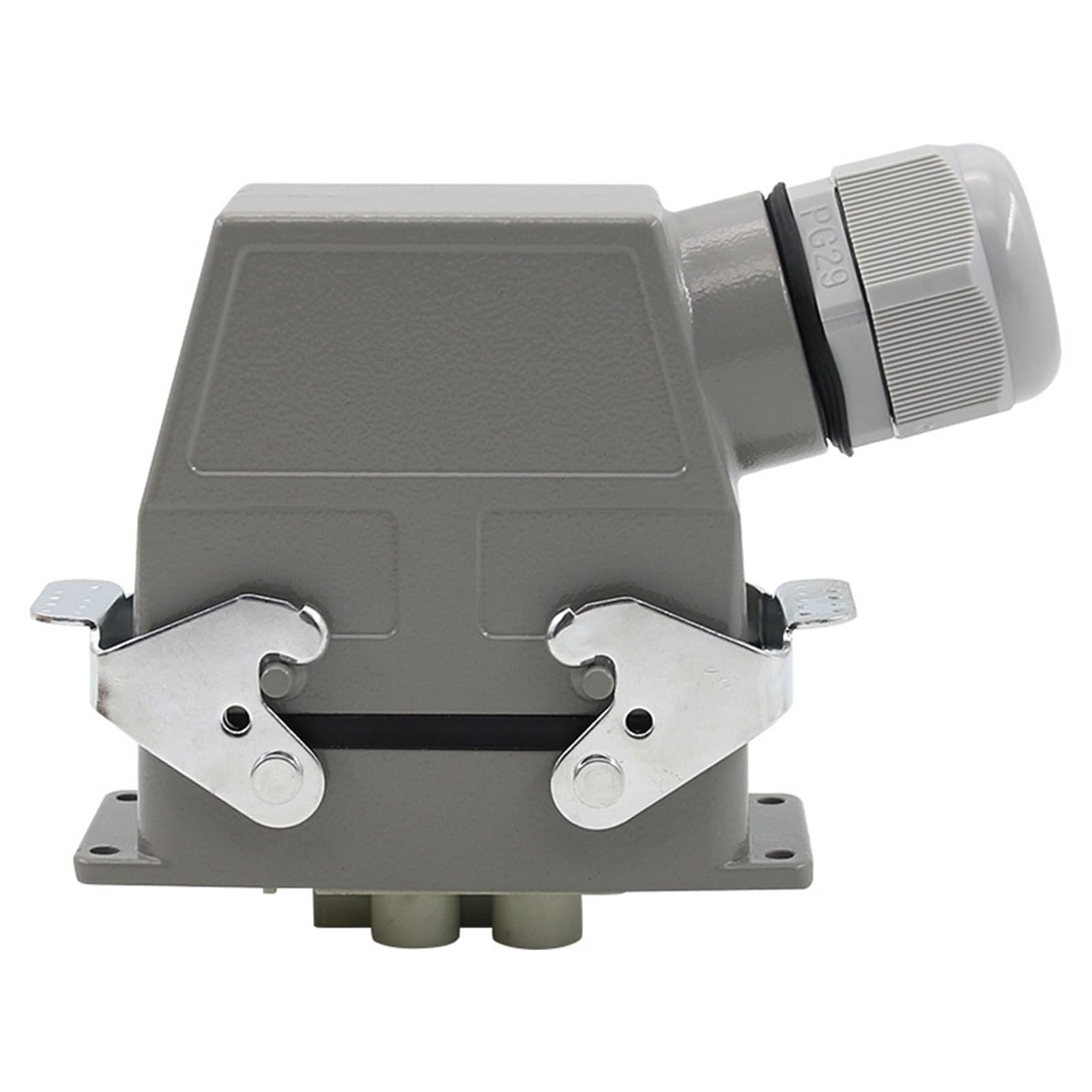 Connecteur rectangulaire robuste HDC-HD-4/2, 6 broches, prise industrielle d'aviation, 80A + 16A, 500V, 1 pièce(Lateral line)